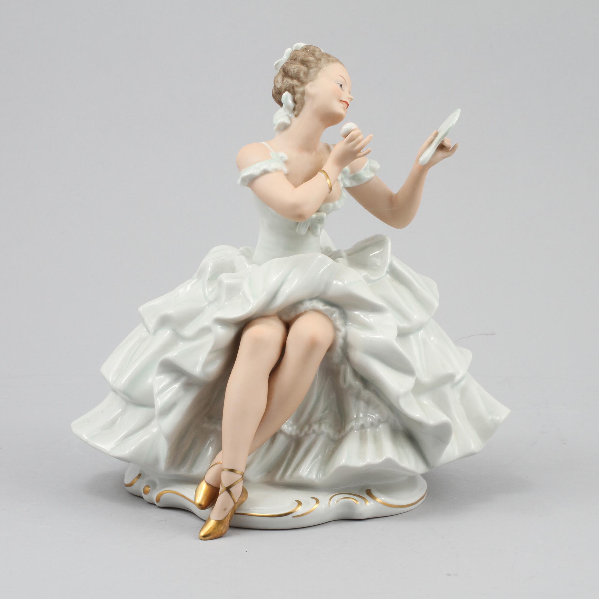 FIGURIN, porslin, Wallendorfer, Tyskland, 1900-tal.