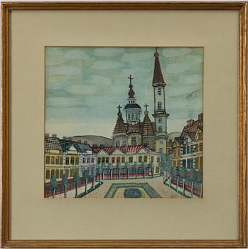 Nikifor Krynicki, View from Krakow.