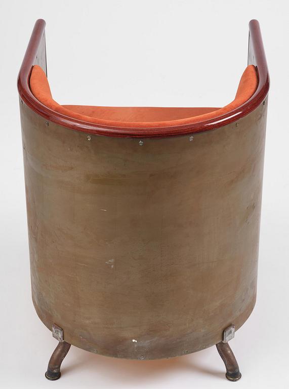 Mats Theselius, a "Järn/Moccafåtöljen" armchair, ed. 157/360, Källemo, Värnamo, post 1994.