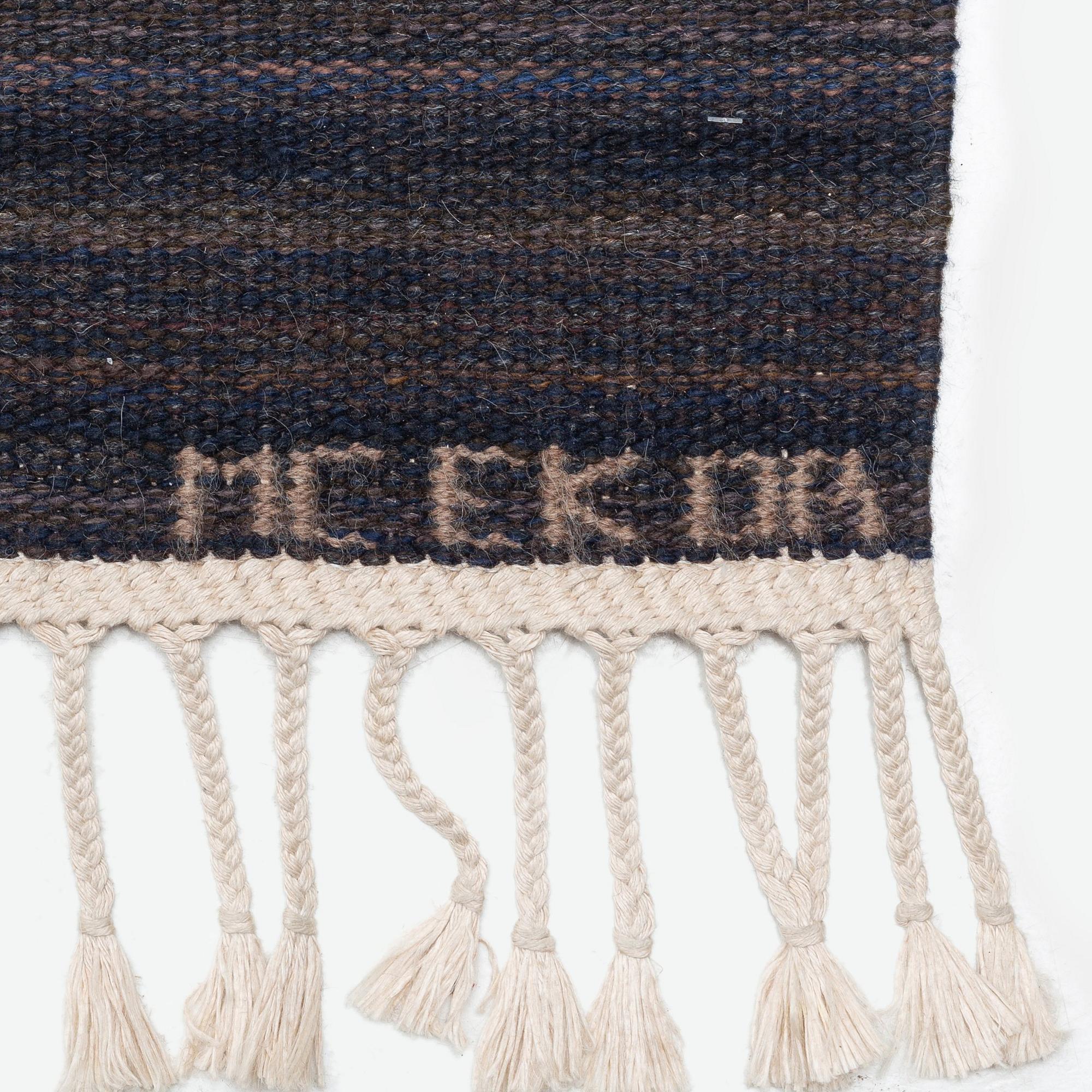 Claesson Koivisto Rune, matta, "Forell, vinterstorm", rölakan, ca 722 x 309 cm, signerad AB MMF MC EK OR.