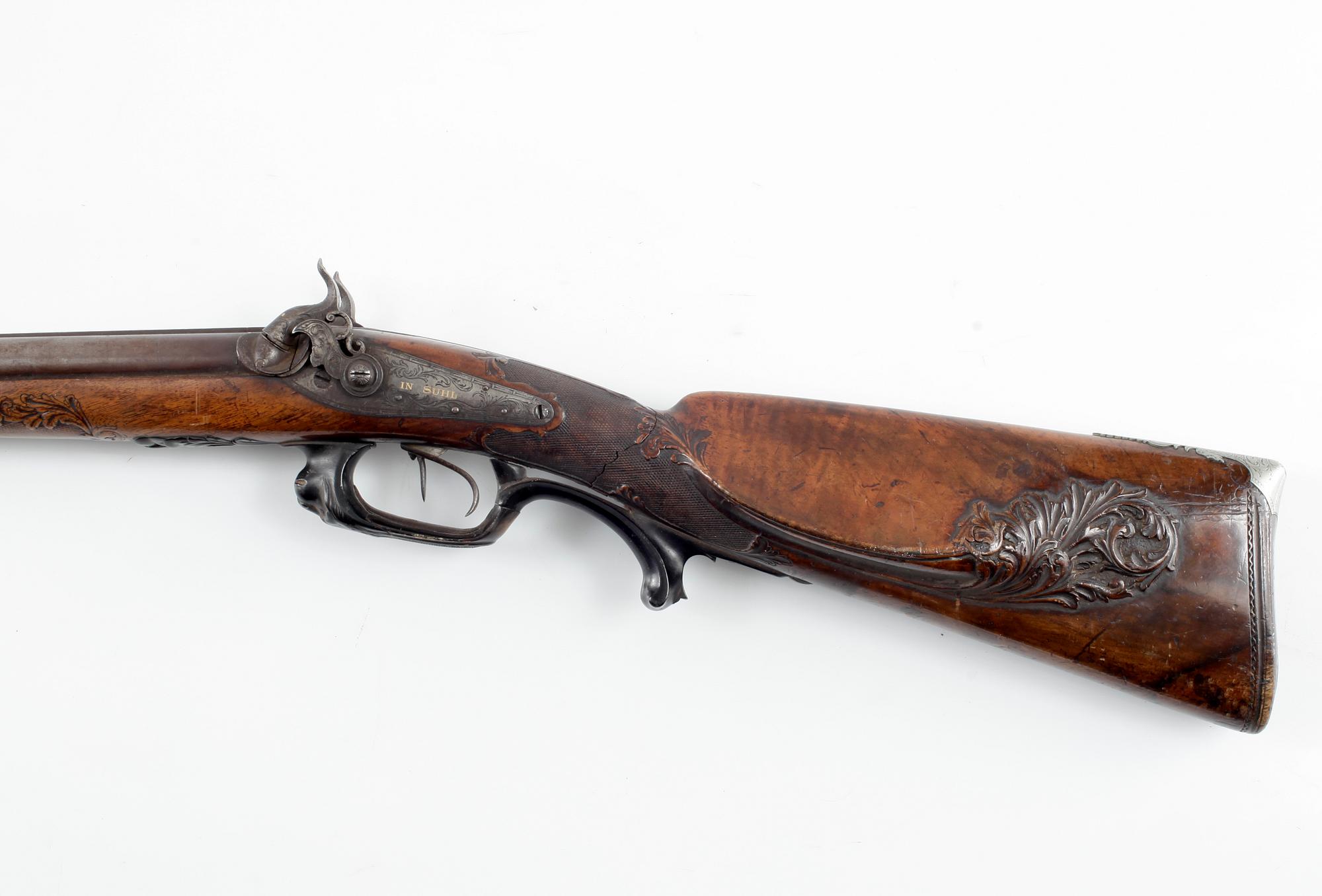 SLAGLÅSGEVÄR,  Valentin Christoph Schilling, Suhl, Tyskland, 1800-talets mitt.