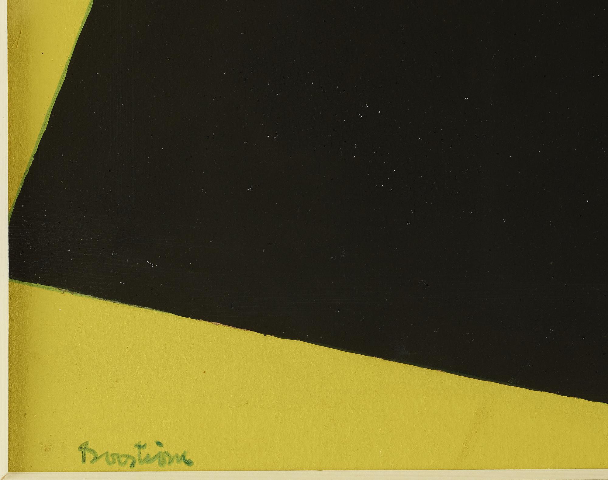 HARRY BOOSTRÖM, Gouache på papp, signerad. Daterad -54  a tergo.