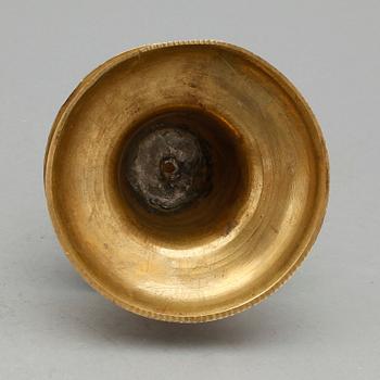 LJUSSTAKE, mässing, barock, 1600/1700-tal.