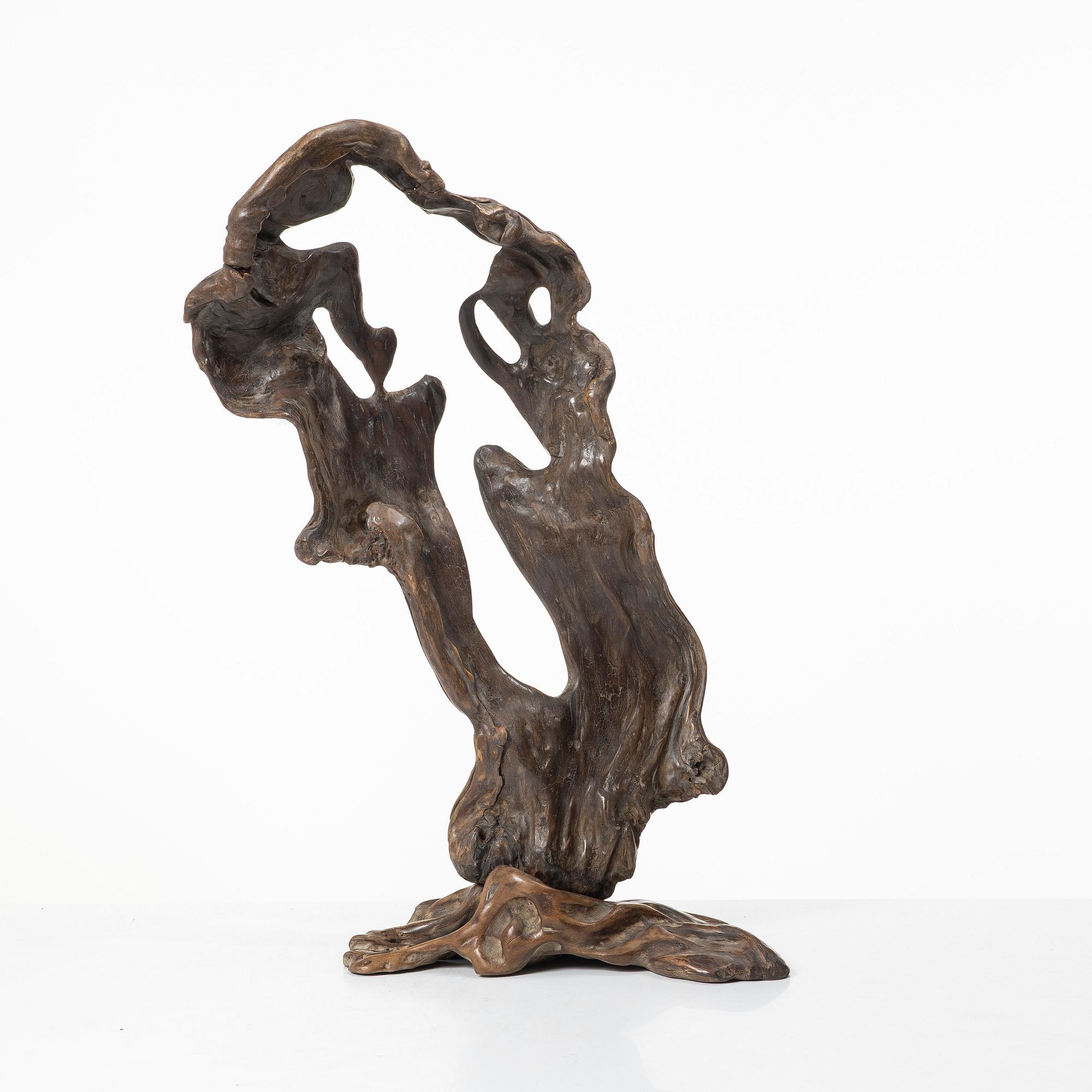 A Chinese root sculpture, 20th century.