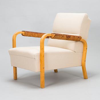 Alvar Aalto, fåtölj, modell 48, O.Y. Huonekalu- ja Rakennustyötehdas A.B., 1950-tal.