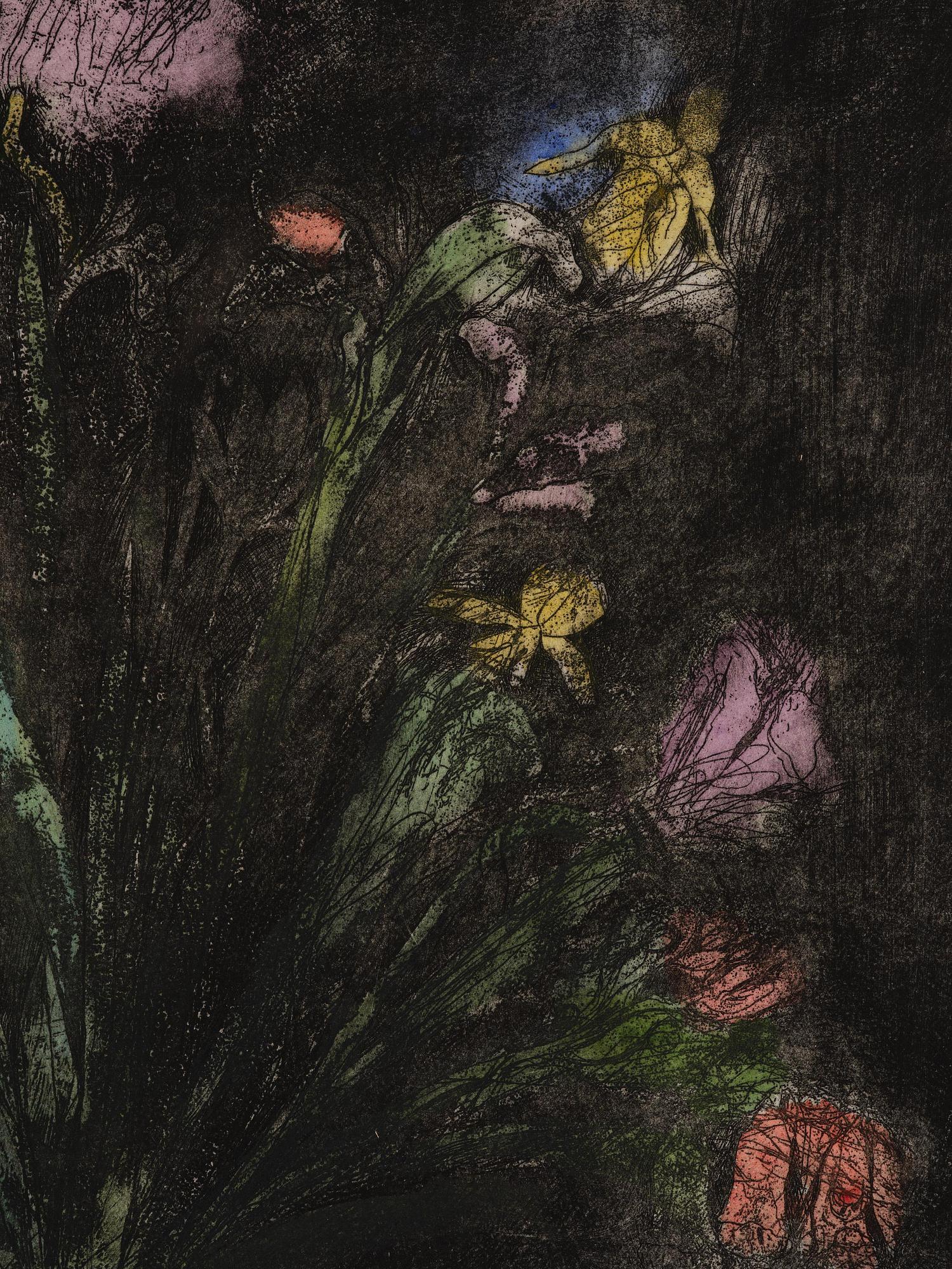 Jim Dine, "Hand-Colored Flowers II".