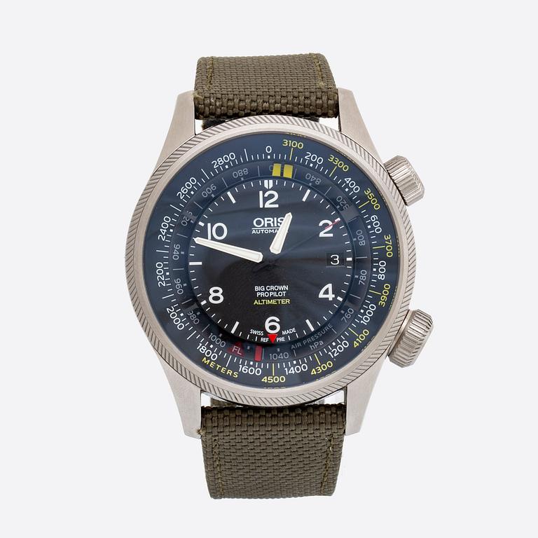 ORIS, Big Crown, Pro Pilot, Altimeter, wristwatch, 47 mm.