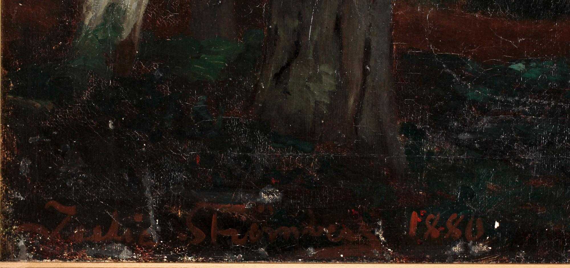 JULIA STRÖMBERG, olja på duk, sign o dat 1880.