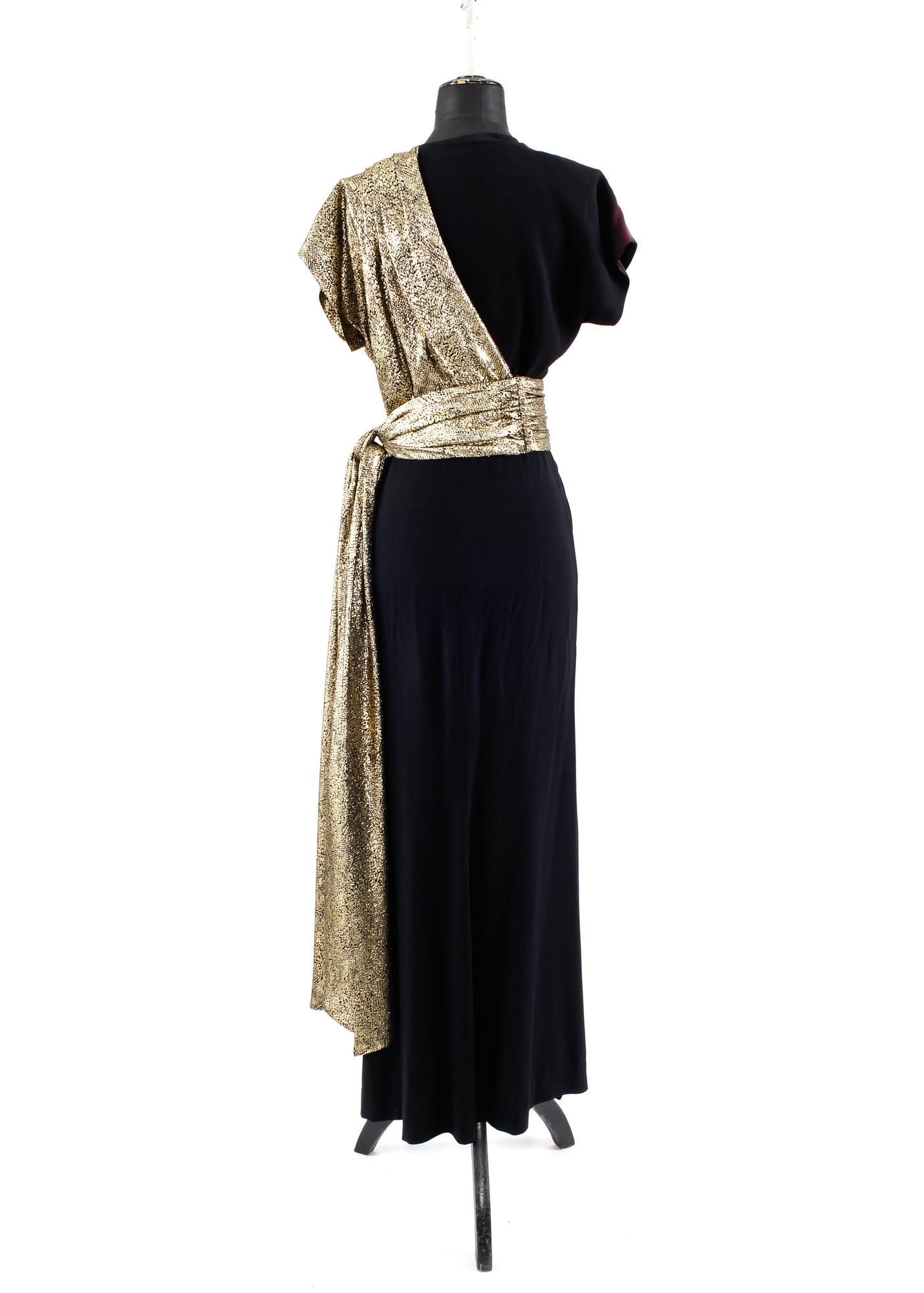 A 1986s long dress by Yves Saint Laurent.