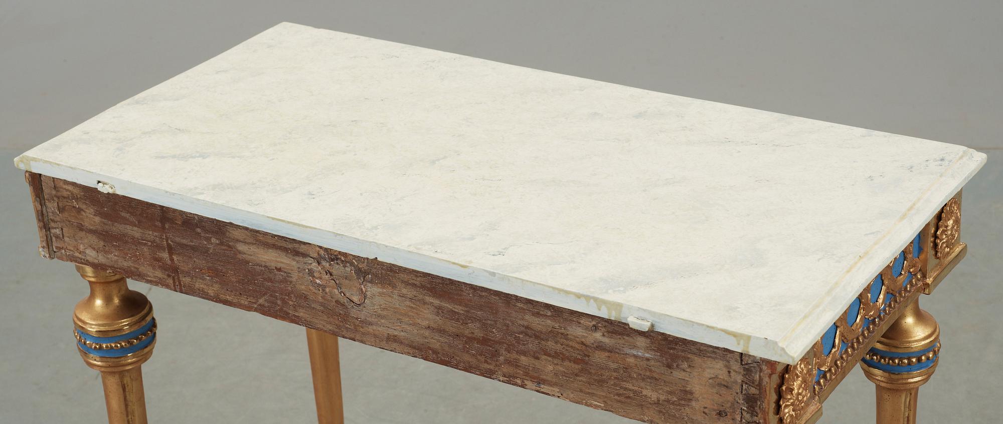 KONSOLBORD, gustavianskt, omkring 1800.