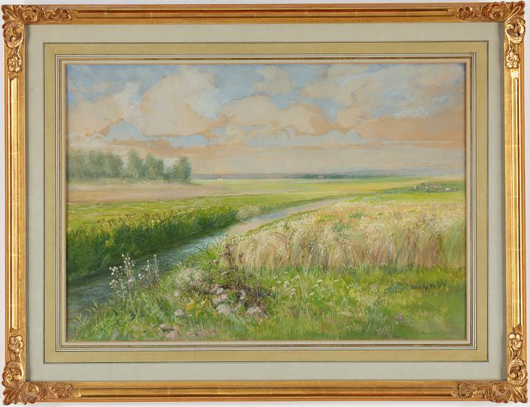 ANNA BILLING, akvarell, signerad och daterad 1894.