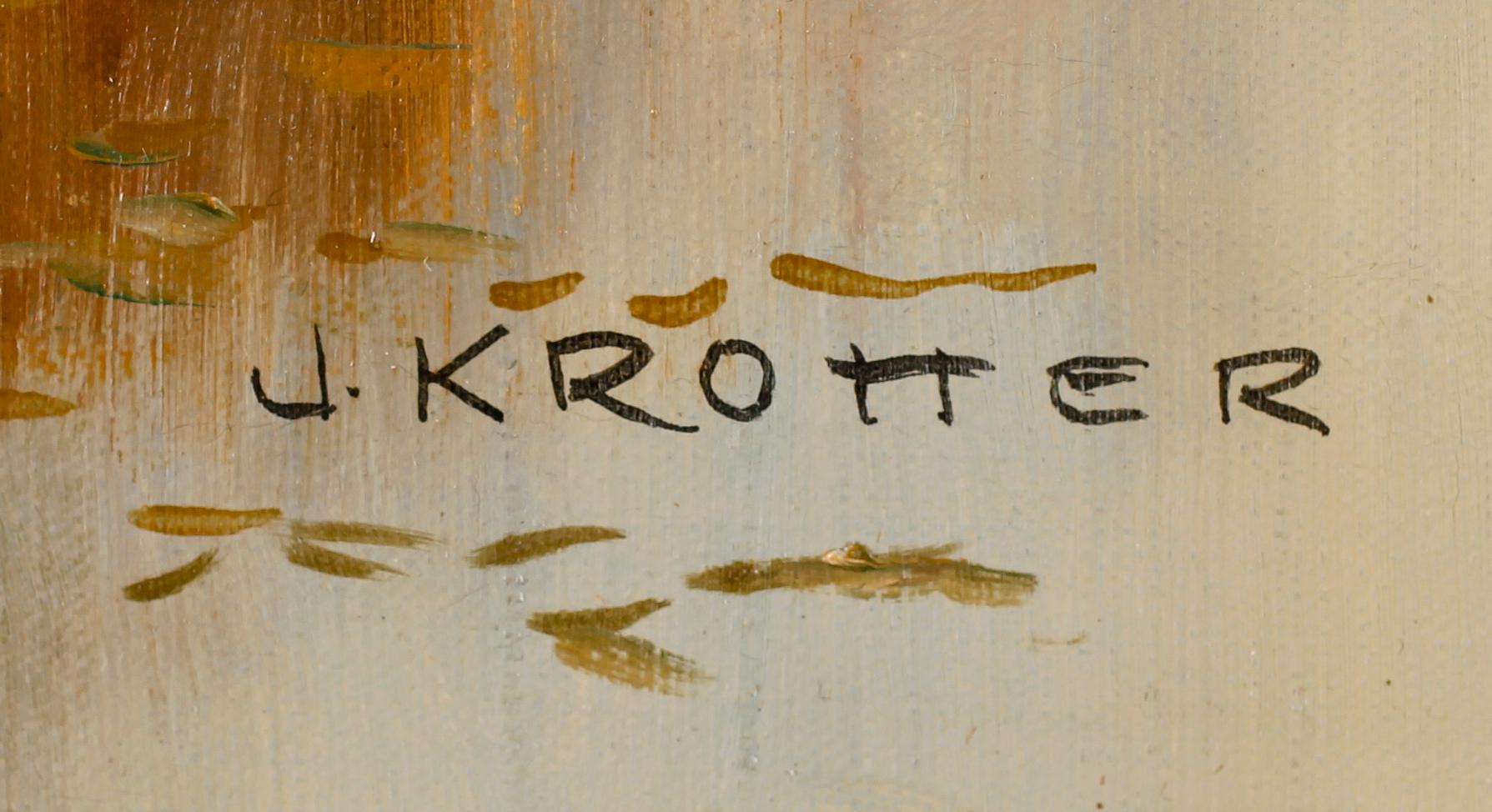 JOSEPH KROTTER, olja på duk, sign.