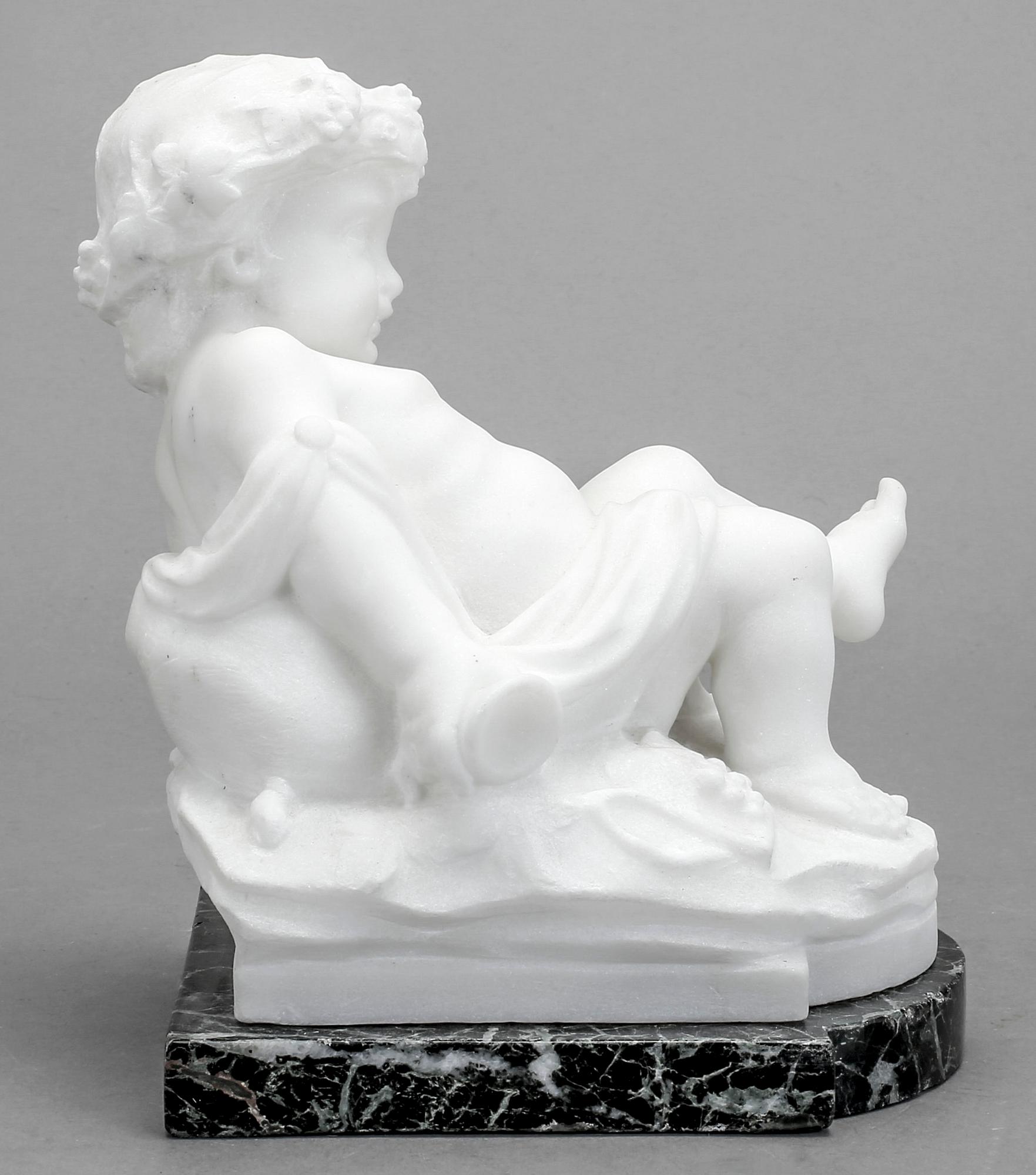 SKULPTUR, alabaster, 1800/1900-tal.