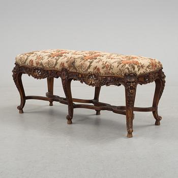 A ROCOCO STYLE STOOL, firsta half of the 19th century.