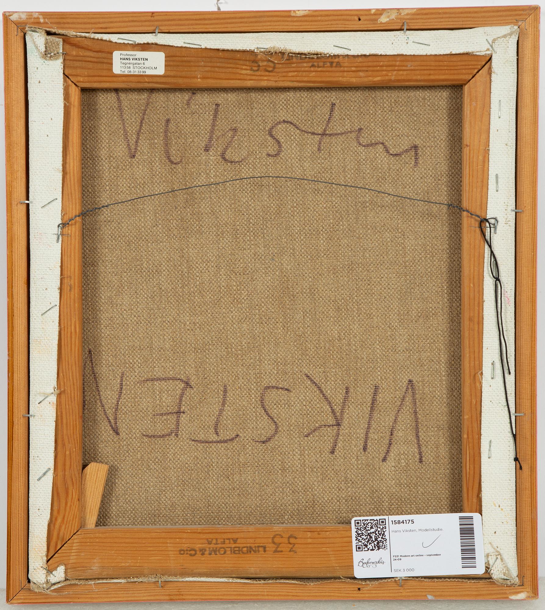 Hans Viksten, Model.