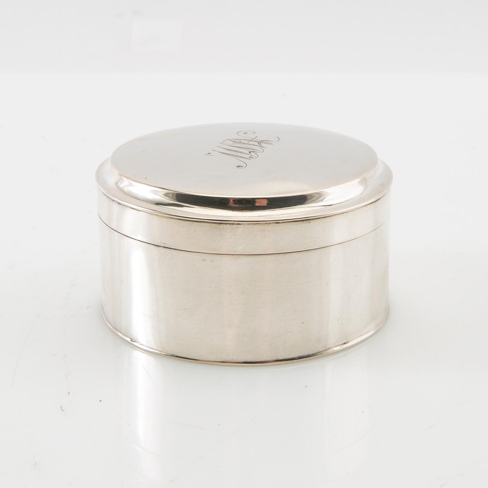 Anton Engström snuff box with lid silver Gothenburg 1848.