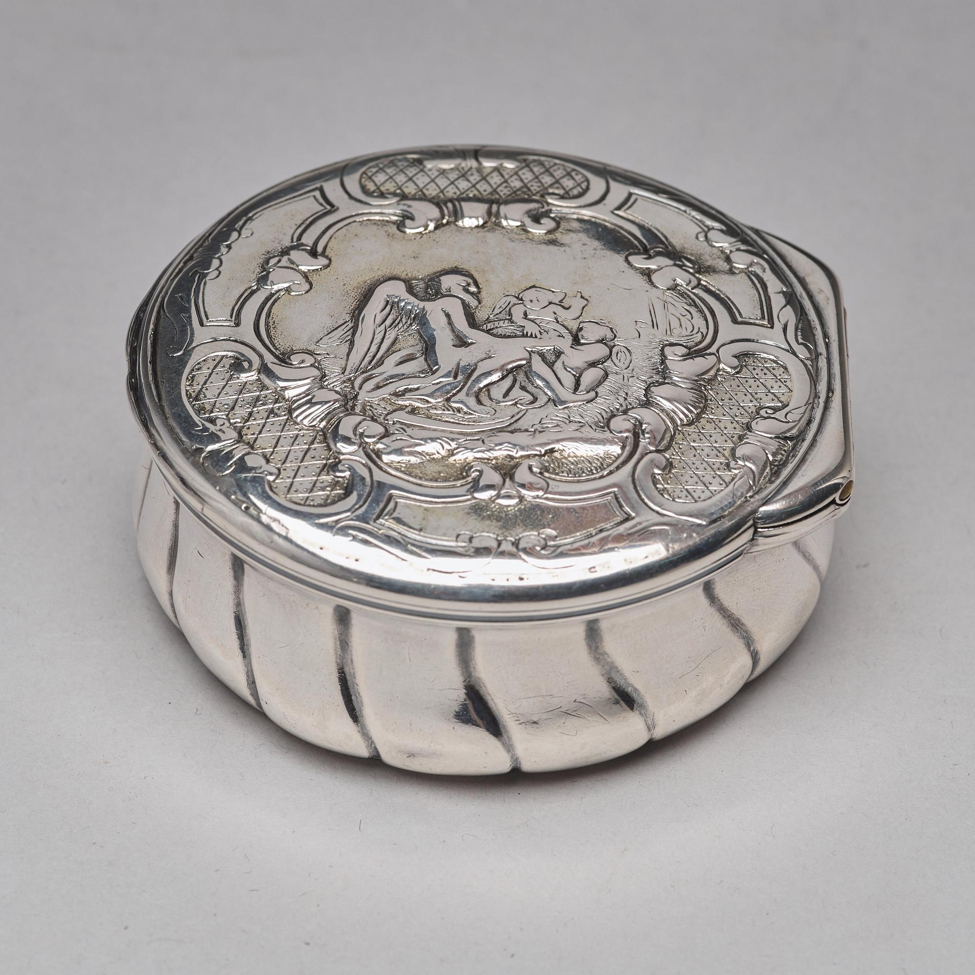 Olof Abel Fernqvist, dosa, silver, Sundsvall 1856.
