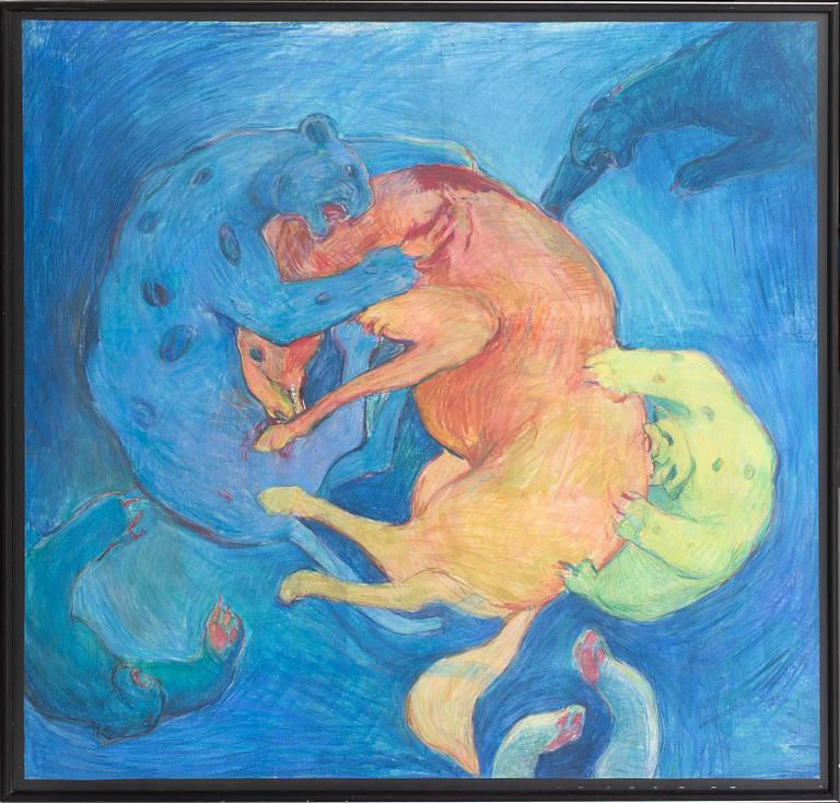 JOSEF OFER, mixed media, signed 87.