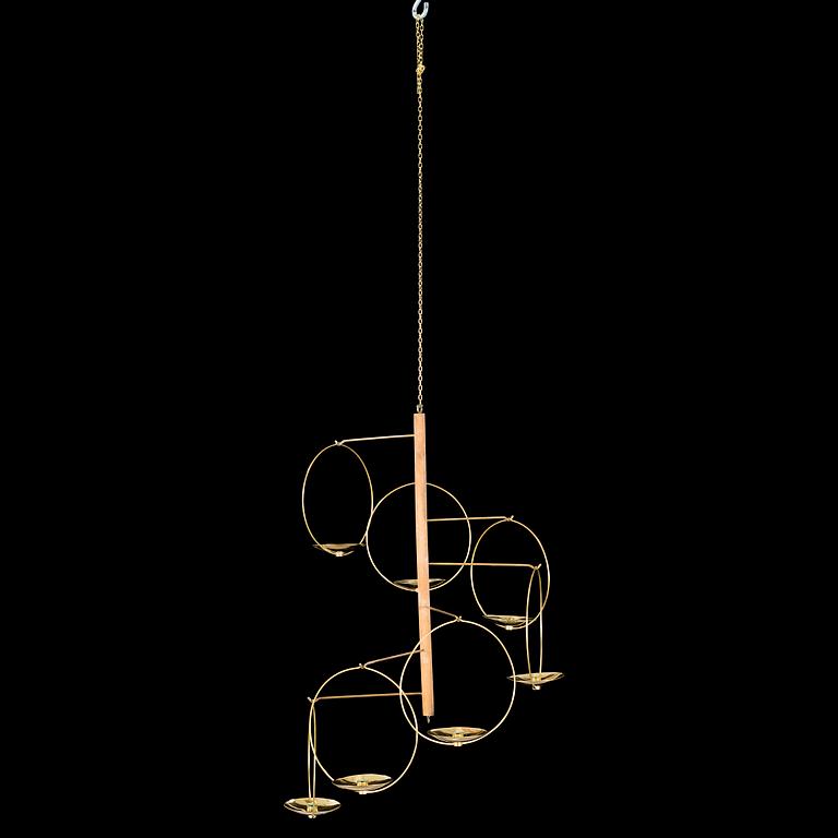 A 1960s "Mobile-Tulitus" chandelier by KAIJA AARIKKA & TIMO SARPANEVA, Finland.