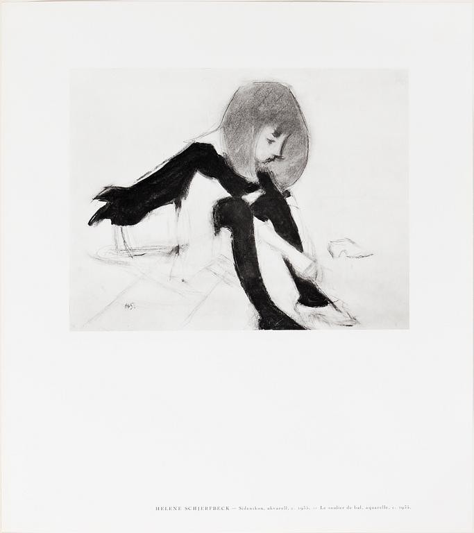 HELENE SCHJERFBECK, portfolio with 48 black and white reproductions, Stockholm 1945.