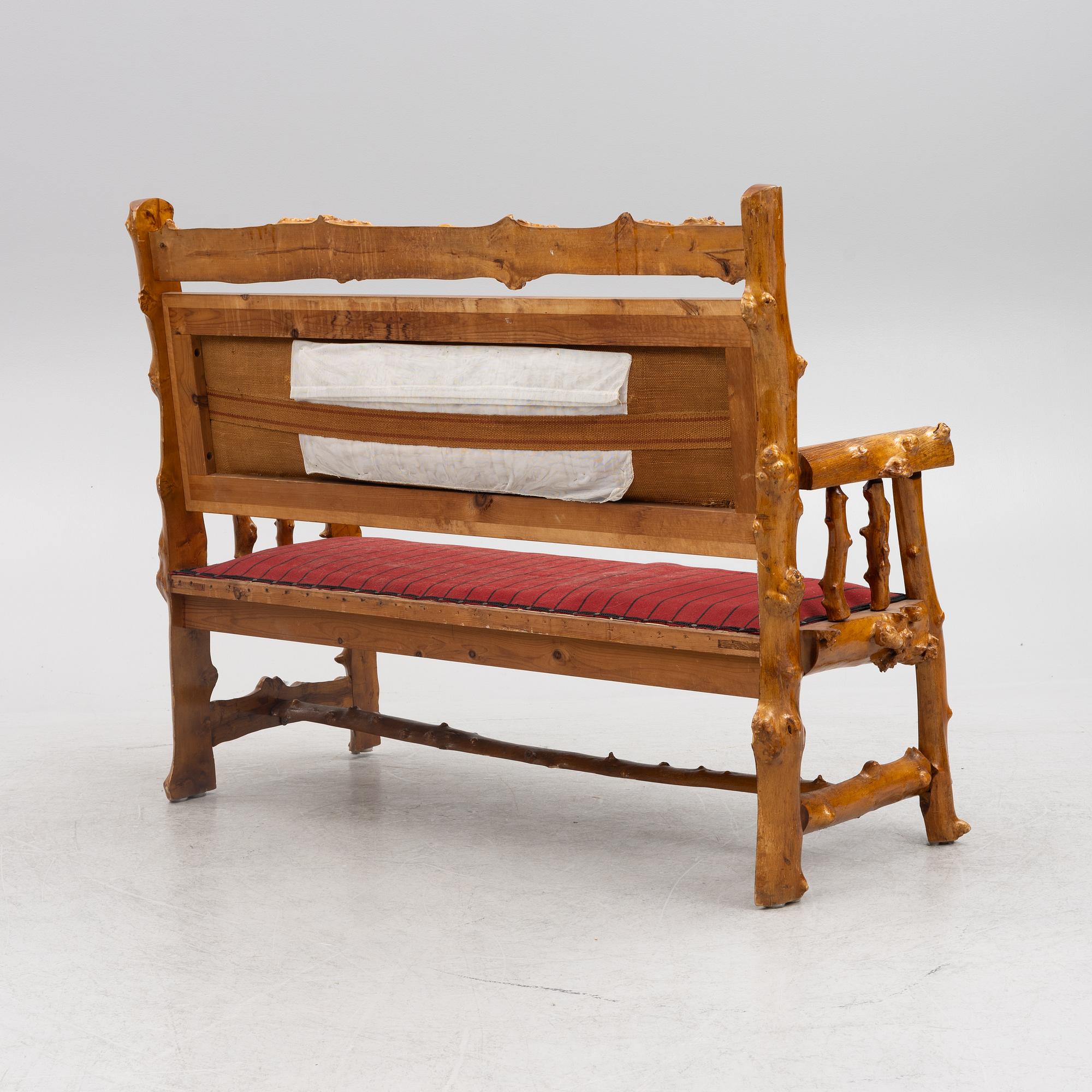 Furniture set, bentwood, 6 pieces, first half of the 20th century.