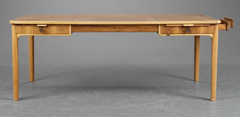 A Carl Malmsten walnut desk, Sweden, ca 1951.