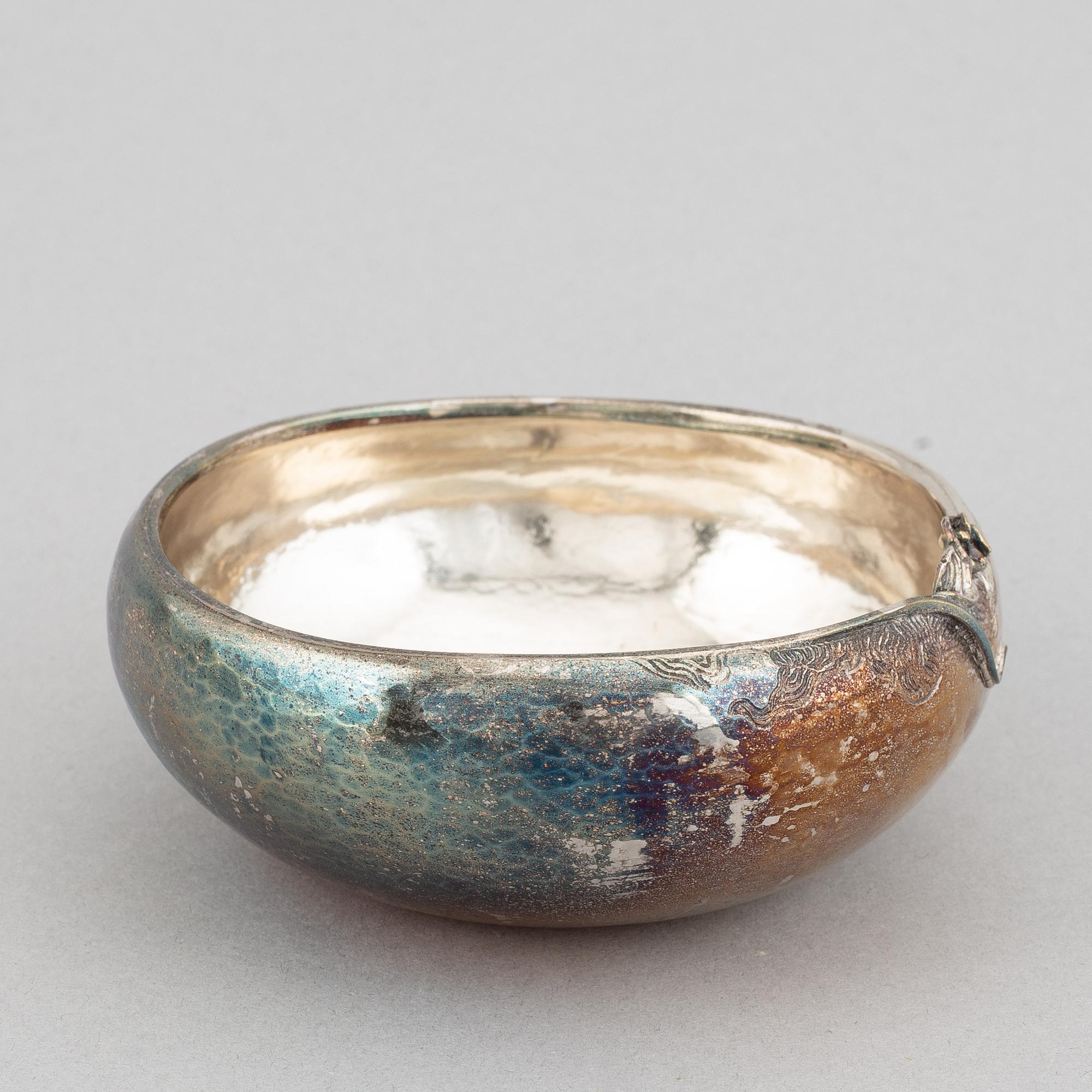 Olle ohlson, skål, silver, Stockholm, 1986.