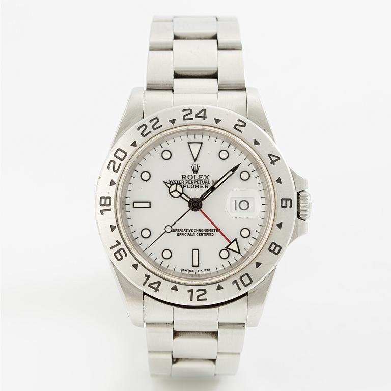 Rolex, Oyster Perpetual Date, Explorer II, armbandsur, 40 mm.