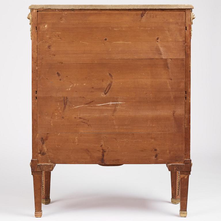 A Gustavian marquetry and ormolu-mounted  secretaire by Gottlieb Iwersson ca 1781 (master in Stockholm 1778-1813)..