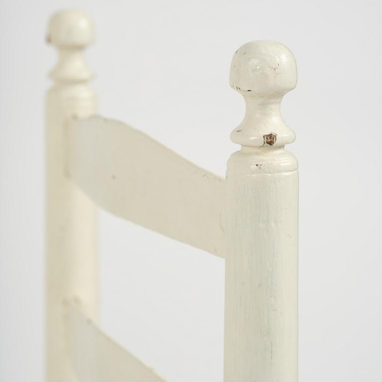 A set of three Gustavian ladderback chairs, late 18th/ early 19th century.