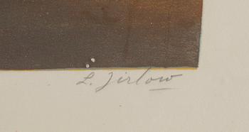 LENNART JIRLOW, färglitografi. Signerad och numrerad 97/380.