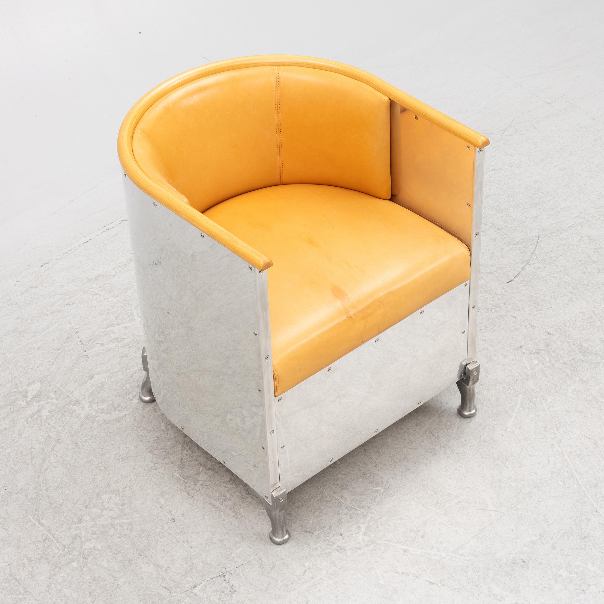 Mats Theselius, "Aluminiumfåtöj", Källemo, formgiven 1990.