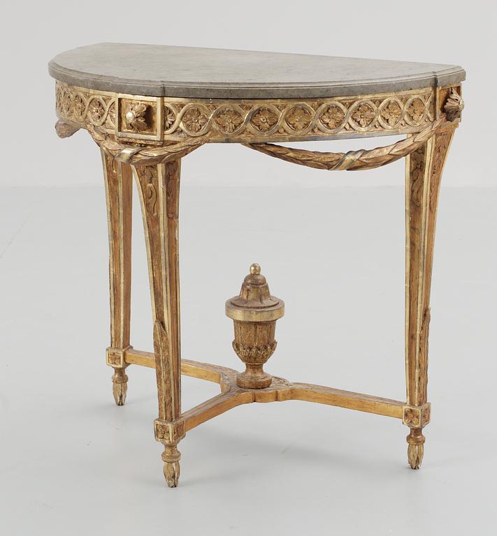 KONSOLBORD. Gustavianskt, 1700-talets slut.