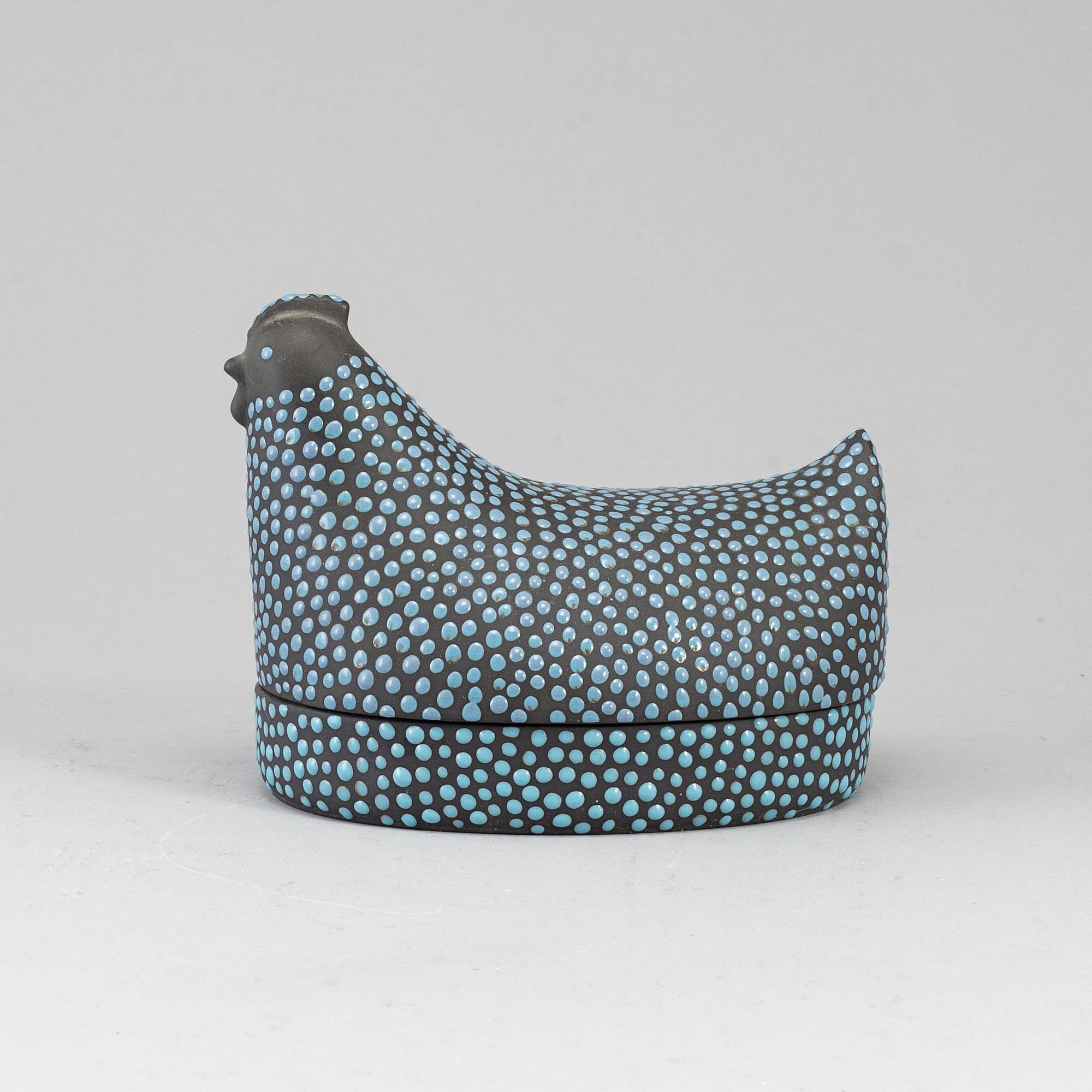 KAARINA AHO, keramik, "Munakana" (Ägghöna), Arabia. 1950-tal.