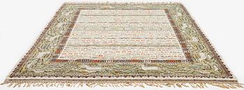 Märta Måås-Fjetterström, matta, "Ordspråksmattan" (Havamal), flossa, ca 341 x 223 cm, signerad AB MMF.