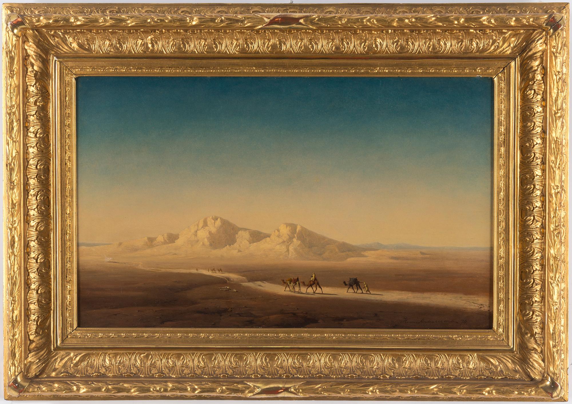 HENRIC ANKARCRONA, oil on canvas, signed and dated -74.