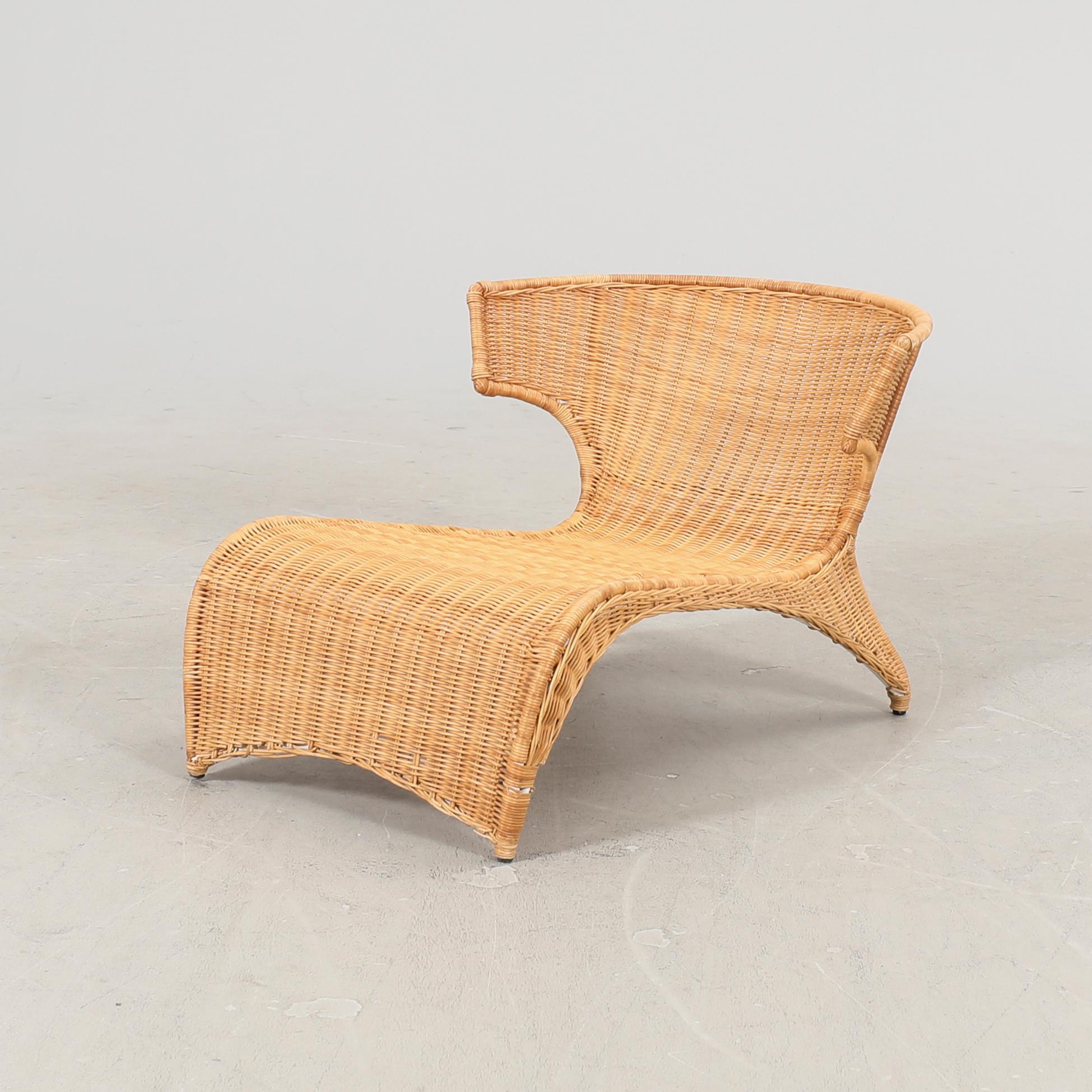 Monika Mulder,  Sävö rattan lounge chair IKEA 2001.