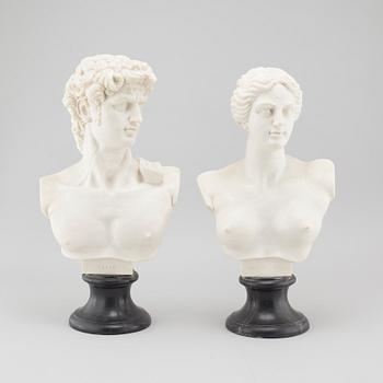 Two 20th century busts.