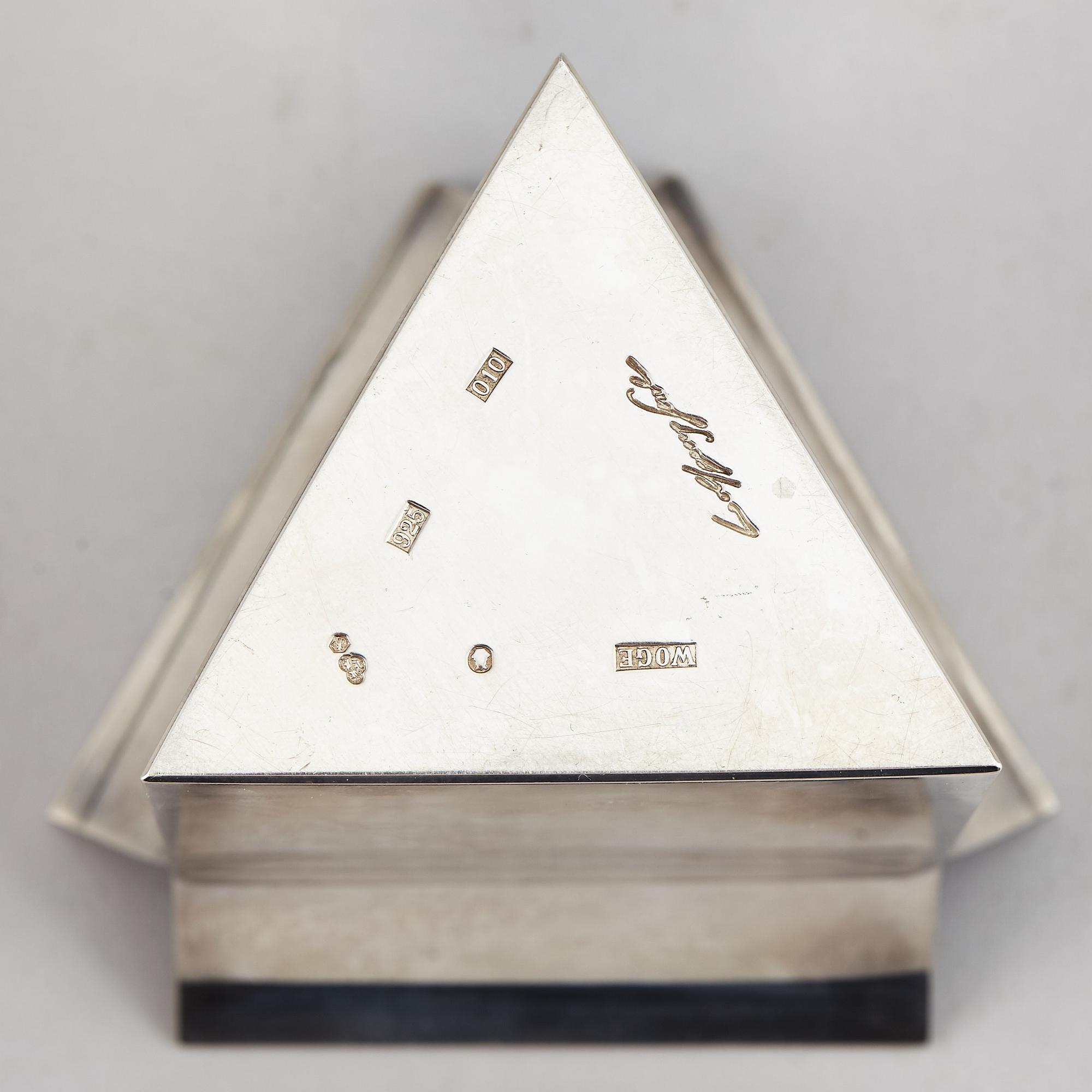 A Wolfgang Gessl silver vase, 20th Century.