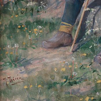 Johan Tirén, Sápmi boy in a mountain landscape.