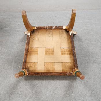 A set of three late Gustavian style chairs, 19th Century.