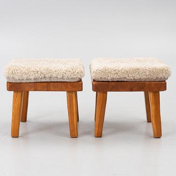 Stools, a pair, second half of the 20th century.