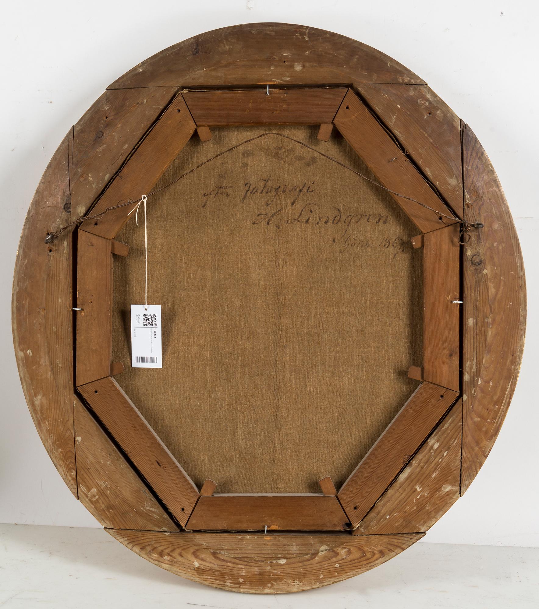 HILDA LINDGREN, a pair. Oil on canvas, signerad and dated 1867.