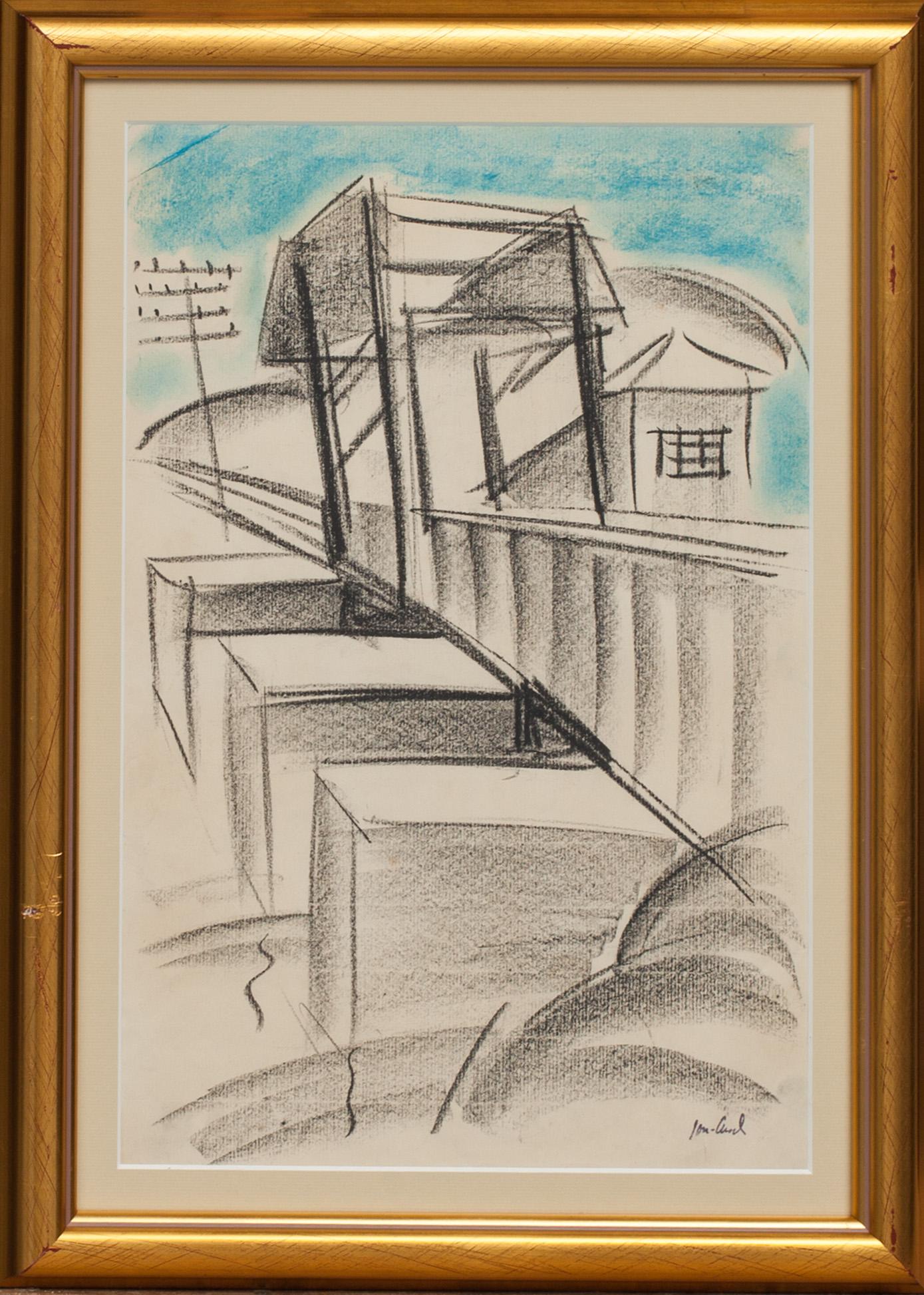 JOHN JON-AND, blandteknik, stämpelsignerad.