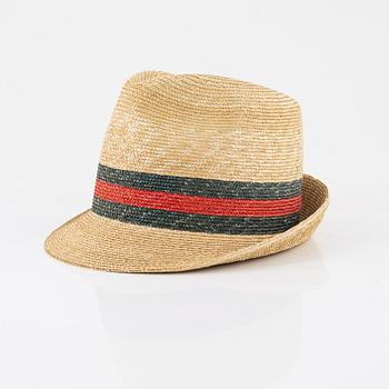 Gucci, a straw hat, size M.