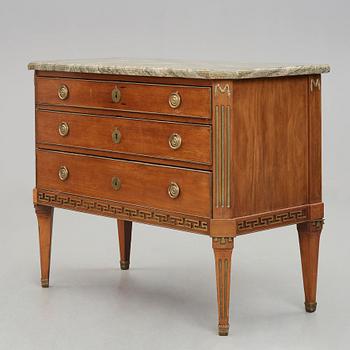 A late Gustavian late 18th century commode by Johan Wilhelm Metzmacher (master in Stockholm 1769-1783).