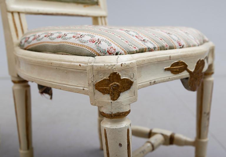 STOLAR, 1 par, gustavianska, 1700-talets andra hälft.