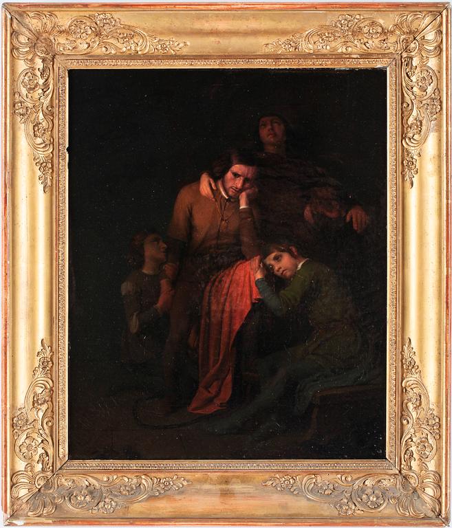 GUSTAF BRUSEWITZ, olja på duk. Signerad och daterad Paris 1843.