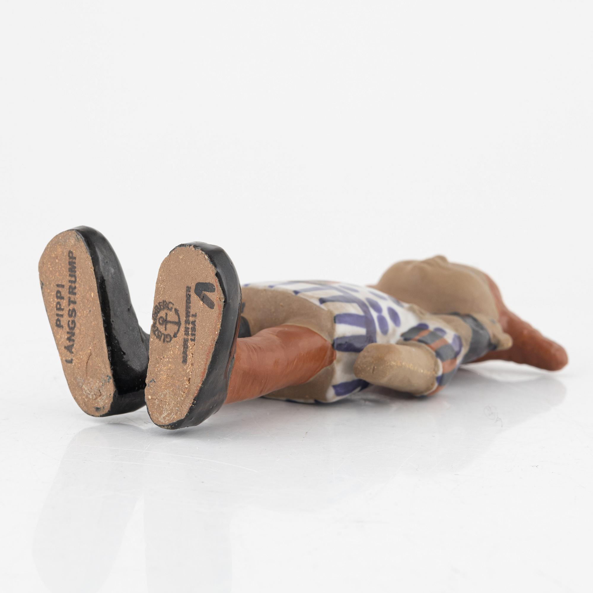 Lisa Larson, figurin, stengods, "Pippi Långstrump", Gustavsberg.