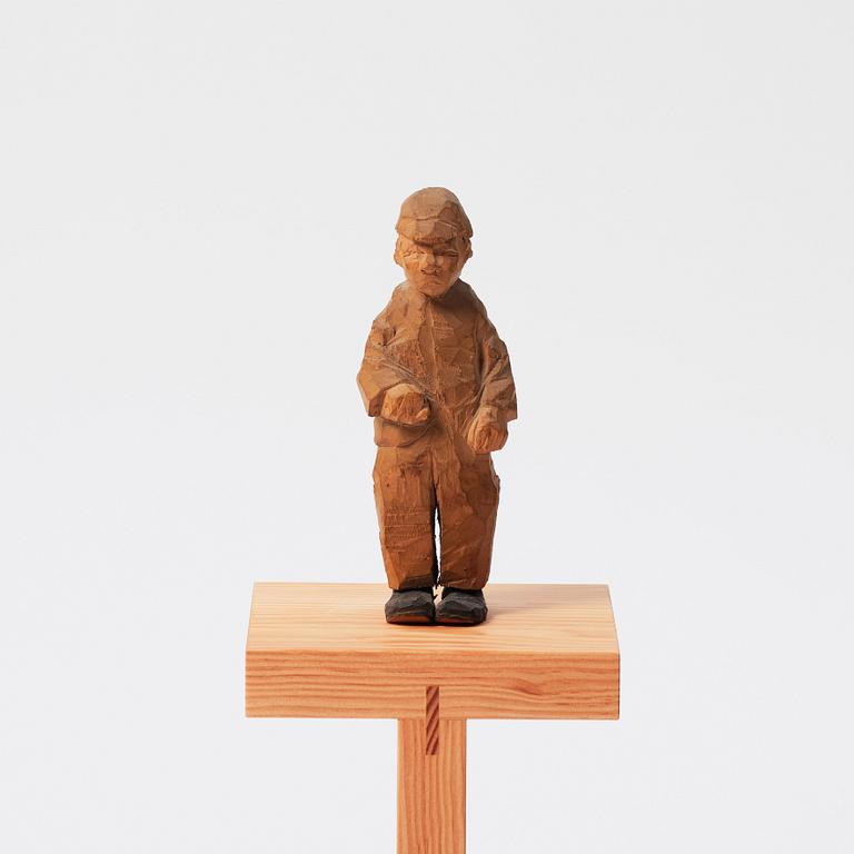 Axel Petersson Döderhultarn, wooden figure, stamped signature.